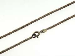 Sterling Silver Fox Tail Chain Necklace