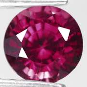 Glittering rich violet 1.21ct Rhodolite Garnet solitaire
