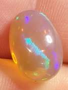 Eye catching 4.35ct block and ribbon pattern Jelly Opal