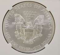 2012 (S) Struck in SF, MS70 Silver Eagle, NGC