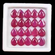 Group Lot of 20 Natural Ruby Loose Gemstones- 25.00 CTW
