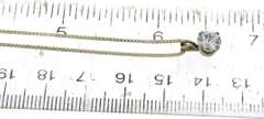 Sterling Silver Cubic Zirconia Pendant on Chain