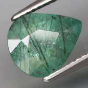 Exotic 2.81ct rutilated Columbian Emerald