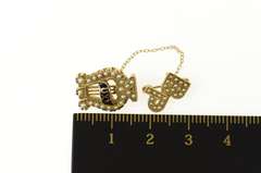 10K Yellow Gold Alpha Chi Omega Women's Fraternity Lapel Pin/Brooch