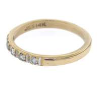 Elegant Yellow Gold Diamond Band