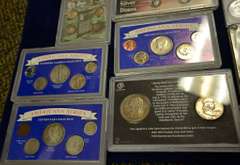 US Coins In Displays, Estate Lot w/ Silver