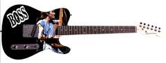 Bruce Springteen Autographed Live Concert Photo W Rare Sketch Guitar ACOA