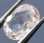 Elegant 1.38ct UNTREATED platinum pink Morganite