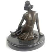 Elegant Woman Bronze Sculpture
