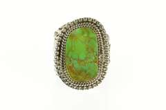 Sterling Silver Native American Navajo Turquoise Statement Ring