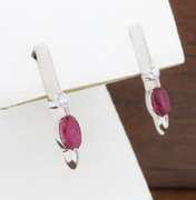 Diamond & Ruby Earrings
