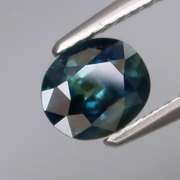 Top luster 1.05ct blue green Sapphire