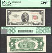 $2 1953-C Legal Tender Red Seal Deuce PCGS Superb Gem New 67PPQ