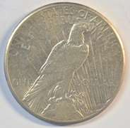 Fully struck BU 1927-P Peace Silver Dollar. Nice