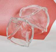 8 Inch Baccarat Serpentine Heavy Clear Crystal Bouquet Vase