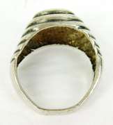 Unisex Vintage Sterling Turquoise Ring, Size 9