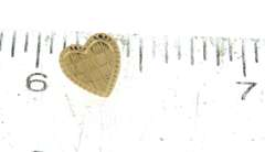 Handsome Yellow Gold Heart Earrings