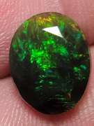 Fingerprint pattern! 2.19ct fairy fire black Opal