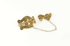 10K Yellow Gold Alpha Chi Omega Women's Fraternity Lapel Pin/Brooch