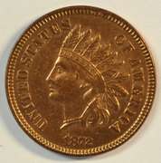 Rare 1872 Indian Head Cent. Uncirculated Details