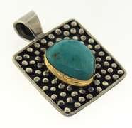 Sterling Silver Turquoise Pendant