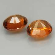 Fiery 1.52ct pair of orange Tourmaline