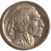 Gem BU 1913 Raised Mound Buffalo Nickel