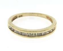 Elegant Yellow Gold Diamond Band