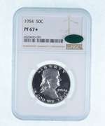 PF67* 1954 Franklin Half Dollar - CAC - Graded NGC