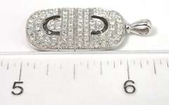 Bright 1.36CTW Diamond Pendant in 18KT White Gold