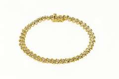 14K Yellow Gold 1.76 Ctw Classic Diamond Tennis Bracelet