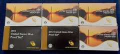 United States Mint Proof Sets 2011-2016
