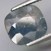 Unheated! 5.23ct blue and gray-green swirled Sapphire