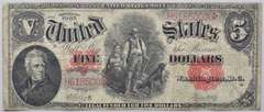 $ 5 1907 Axeman  US Note