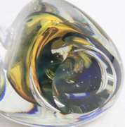 Crystal Art Glass Sculpture mouth Blown Paperwright