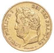 1833 France 40 Francs - World Gold Coin LOUIS PHILIPPE I