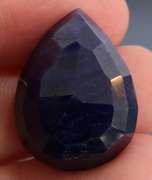 Lavish 60ct pear cut royal blue Sapphire