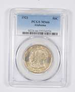 MS66 1921 Alabama Centennial Commemorative Half Dollar - TONED - PCGS