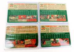 4 Topps 1954 Baseball Cards