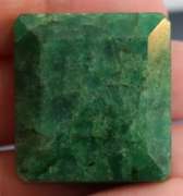 Large 138.5ct emerald cut forest green Emerald