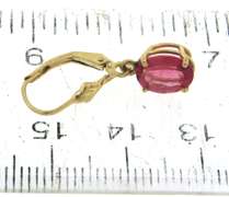 Gorgeous Oval Cut Pink Dangle Leverback Earrings