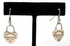 Vintage Tiffany Lock Earrings in Sterling Silver