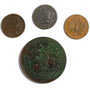 4 Exposition Tokens 1864-1930