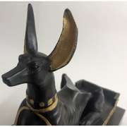Win Holder Egyptian Anubis Jackal Bronze Sculpture
