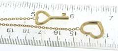Favorite Key to The Heart Lariat Necklace in Yellow Gold