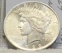 1923 Peace Dol  near Uncirculated
