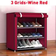 3 Layers Stainless Steel Shoe Rack Storage