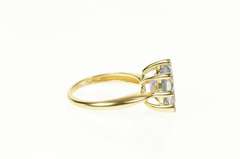 14K Yellow Gold Blue Mystic Topaz Diamond Halo Cocktail Ring