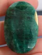 Large 103ct oval cut forest green Emerald