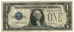 Scarce 1928-A Series $1 Silver Certificate STAR note